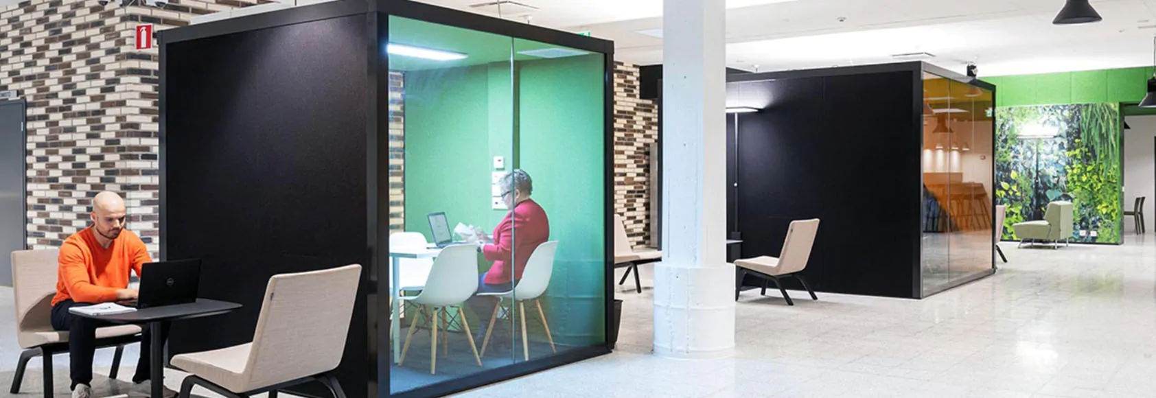 Acoustic pods to create safer and more productive spaces